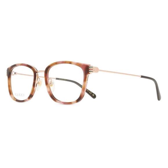 NWT Gucci GG1886oA-004 Havana Gold 53mm Eyeglasses